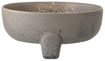 Misa dekoracyjna z kamionki szara 15x12 cm – obraz-1