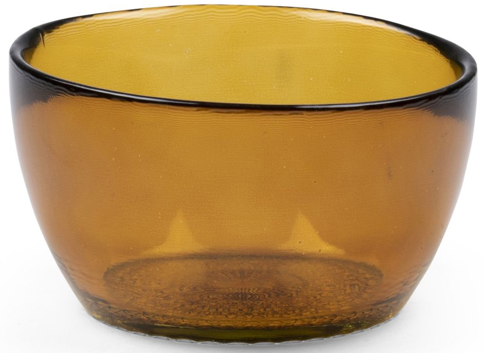 Miska Kusintha Ø12 cm transparentna bursztynowa – obraz-1