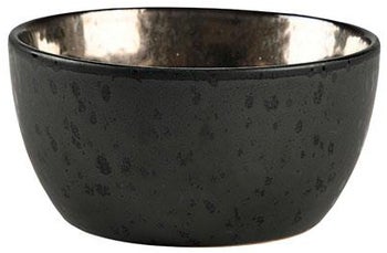 Miska Lapric Ø14x7 cm czarna - środek brązowy Outlet – obraz-1