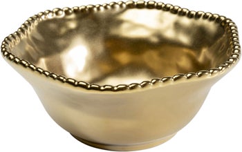 Skål Bell Gull Porselen i Gullfinish Ø16cm – bilde-1.