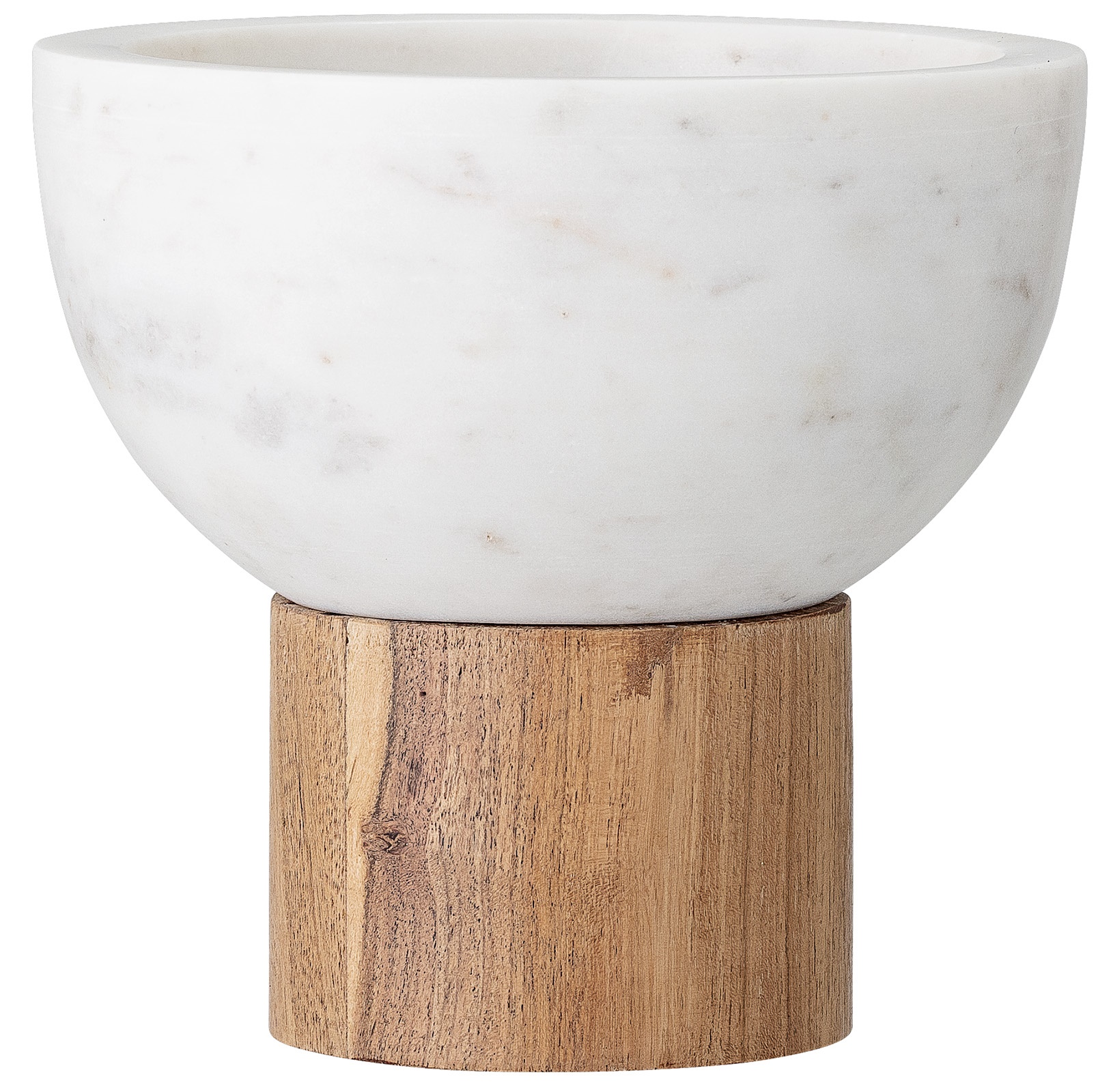 Miska na przekąski marmur biała Ø15x14 cm – obraz-1