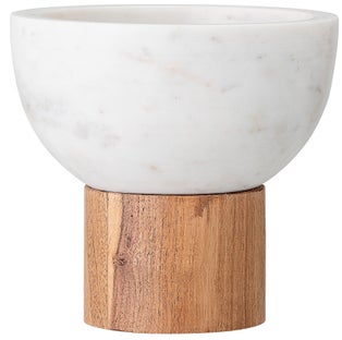 Miska na przekąski marmur biała Ø15x14 cm – obraz-1