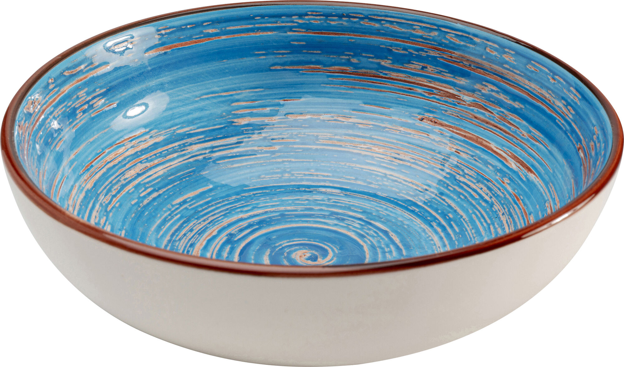 Bowl Swirl Blue Ø18cm – billede-1.