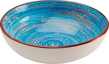 Skål Swirl - Blå Ø18cm – bild-1.
