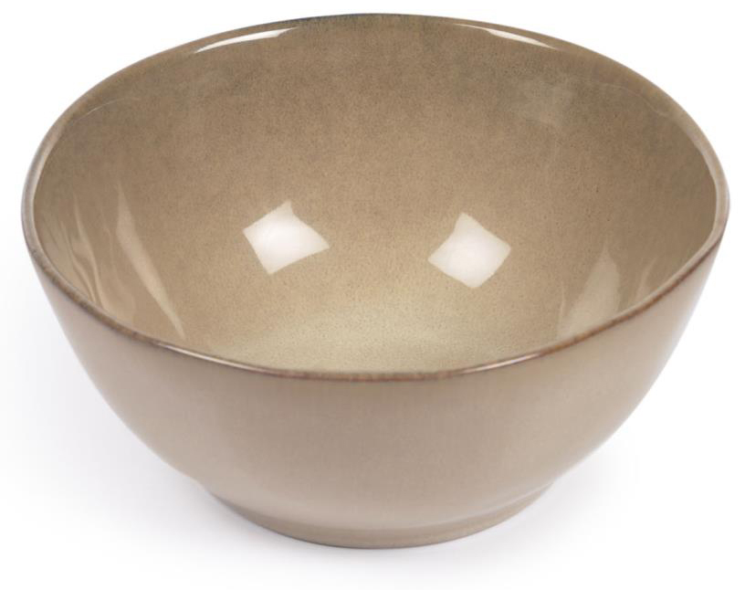 Miska ceramiczna brązowa Ø17x8 cm – obraz-1