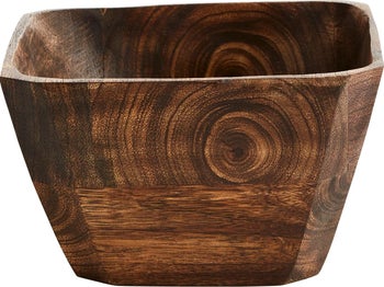 Miska Square Samus 13x8 cm drewniana – obraz-1