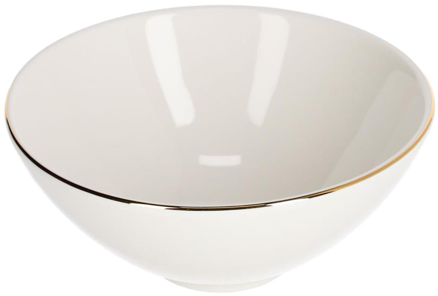Miska porcelanowa biała Ø14x6 cm – obraz-1
