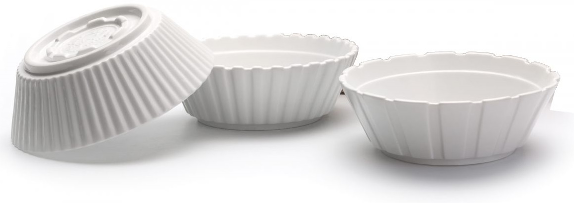 Miski Machine (3-set) Ø16 cm białe – obraz-1