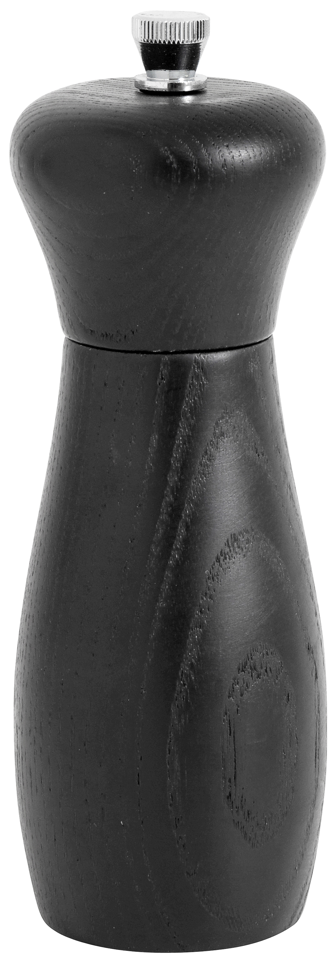 Młynek do pieprzu drewniany czarny Ø6x16 cm – obraz-1