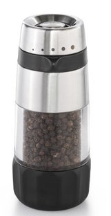 Młynek do pieprzu stal nierdzewna czarny z regulowaną grubością ziaren – grafika-1.