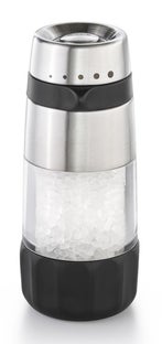 Młynek do soli stal nierdzewna czarny z regulowaną grubością ziaren – grafika-1.