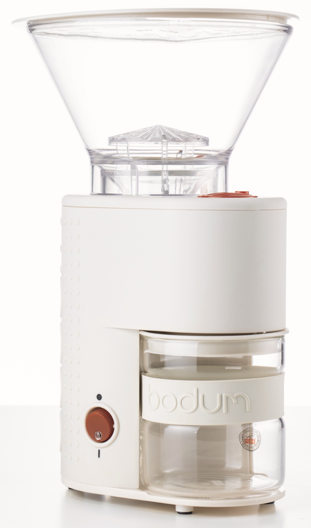 Młynek elektryczny do kawy Bistro 18x28 cm kremowy – obraz-1