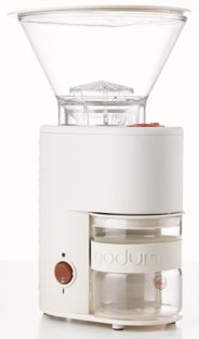 Młynek elektryczny do kawy Bistro 18x28 cm kremowy – obraz-1