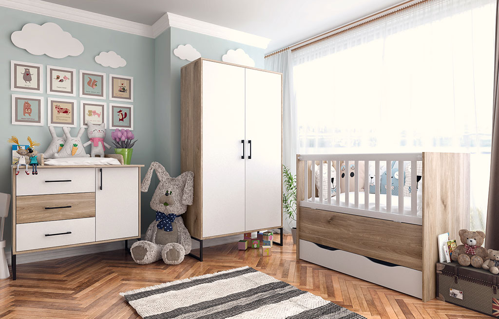Модулно обзавеждане за бебешка стая BROOKLYN 1 – изображение-1