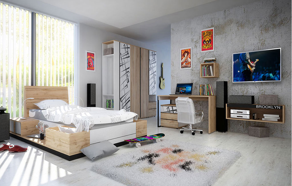 Модулно обзавеждане за детска стая BROOKLYN 2 – изображение-1