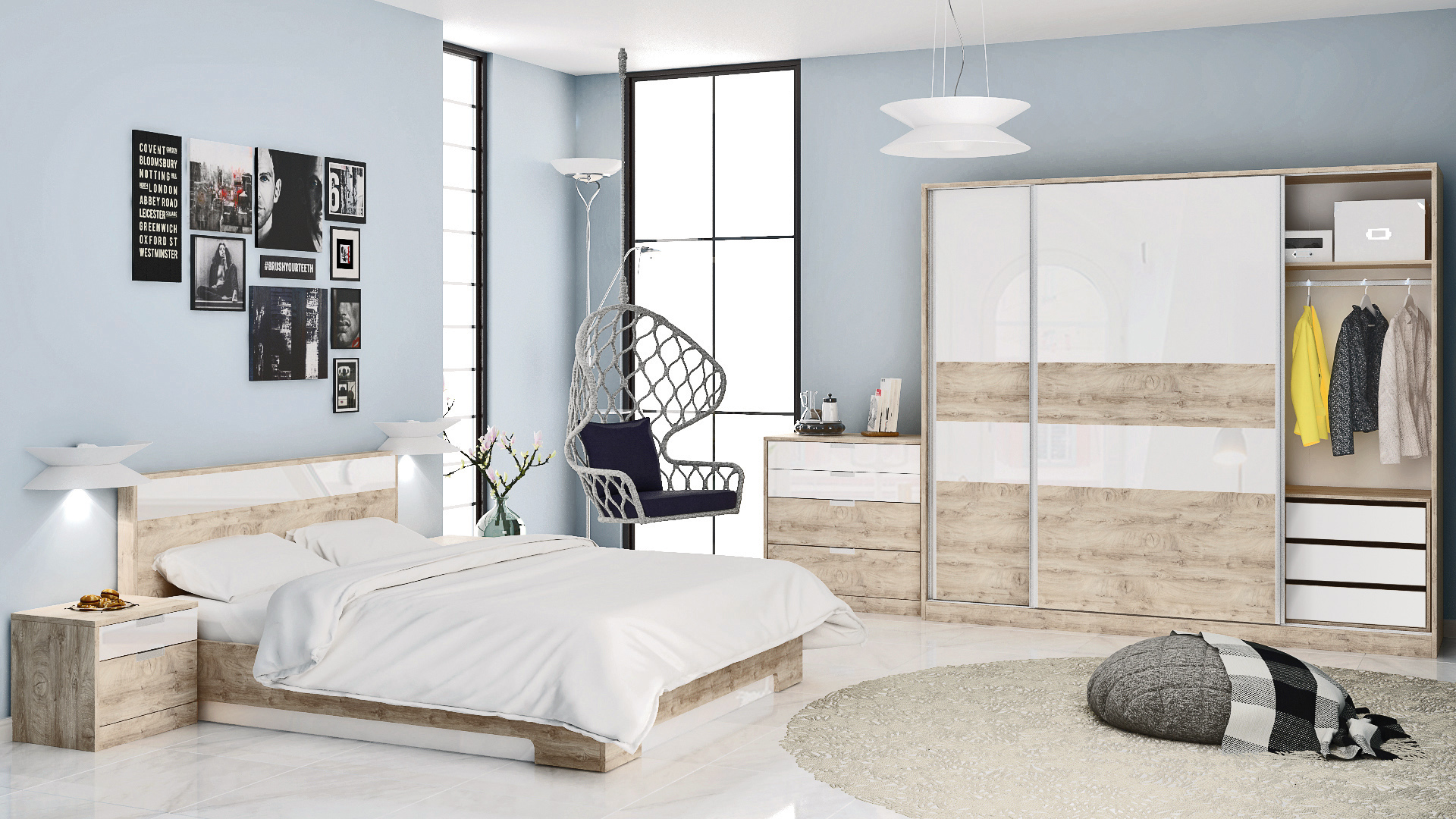 Модулно обзавеждане за спалня Prizma – изображение-1
