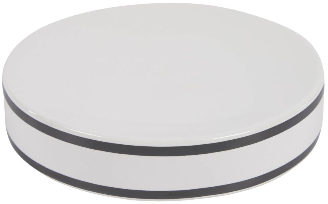 Mydelniczka okrągła biała Ø12x3 cm – obraz-1