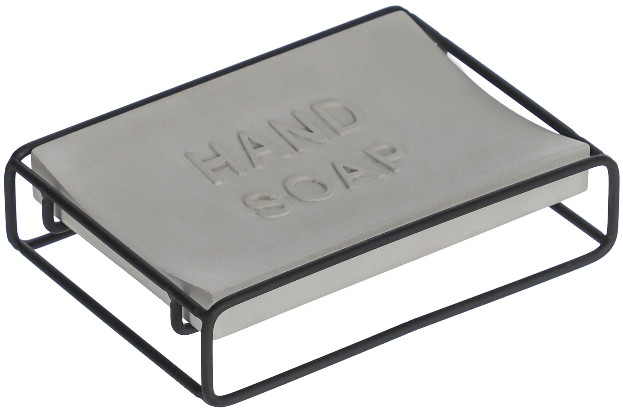 Mydelniczka metalowa szara 13x9 cm – obraz-1