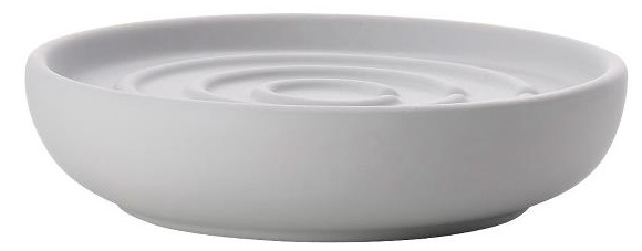 Mydelniczka porcelanowa szara 11x3 cm – obraz-1