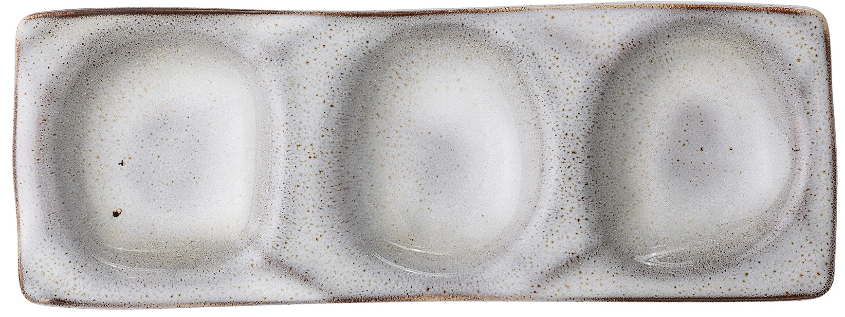 Naczynie do przekąsek Sandrine 36x13 cm szare – obraz-1