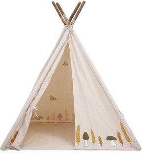 Namiot Tipi beżowy bawełna 127x110 cm – obraz-1