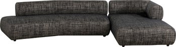 Hörnsoffa Bow - Grå, 334x180cm – bild-1.