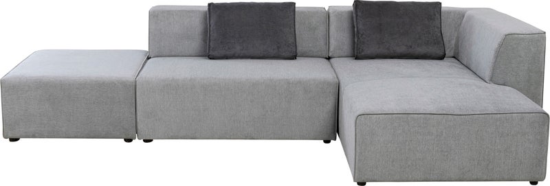 Narożnik duży z pufą szary prawy z ekspozycji – grafika-1.