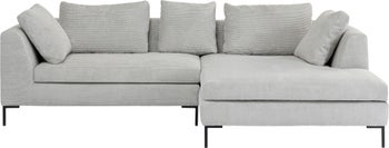 Sofá esq Gianni Cord gris dcha – Imagen-1.