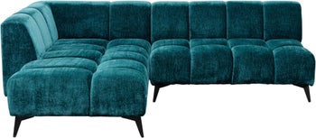 Corner Sofa Nia Glam Dark Green Left 250cm – Imagen-1.