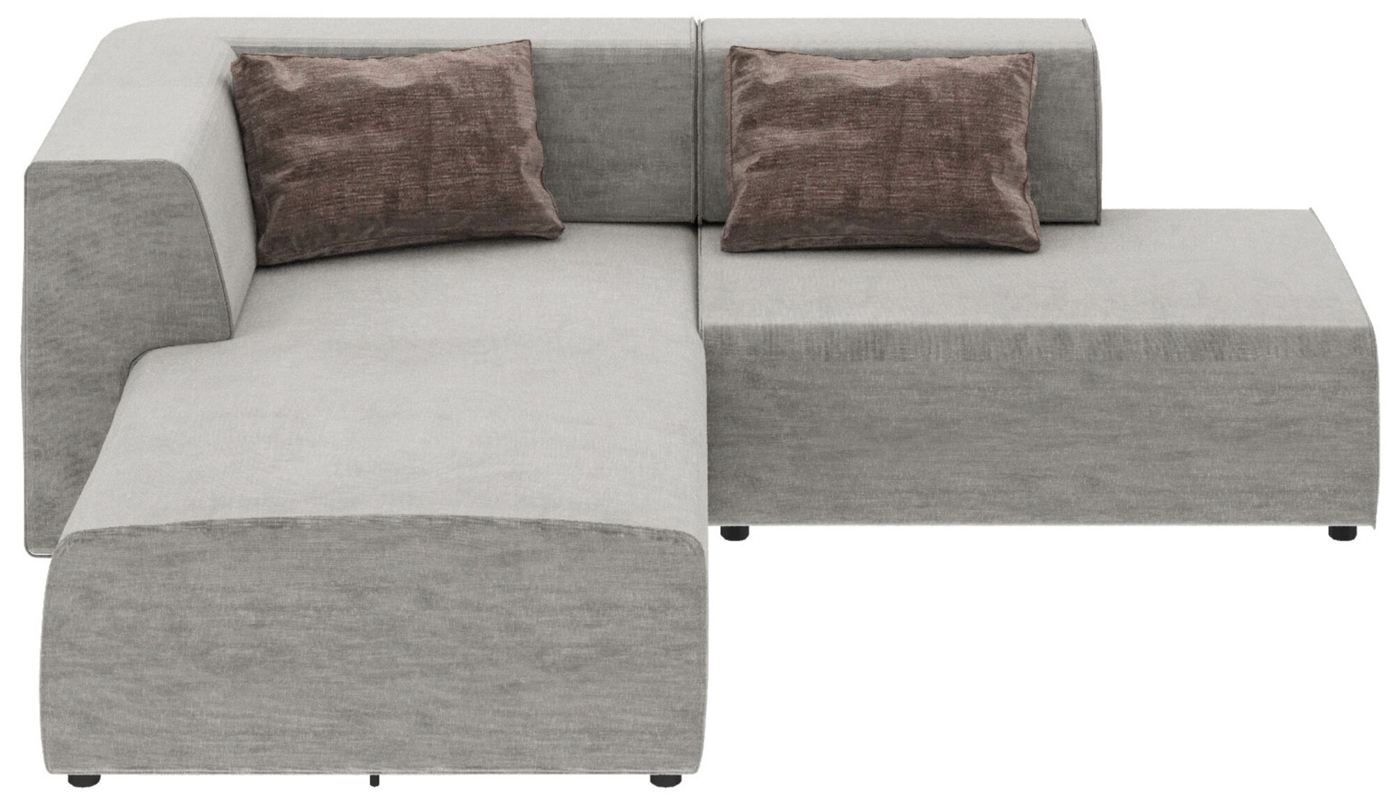 Kampinė sofa Infinity Boston Grey – paveikslėlis-1.