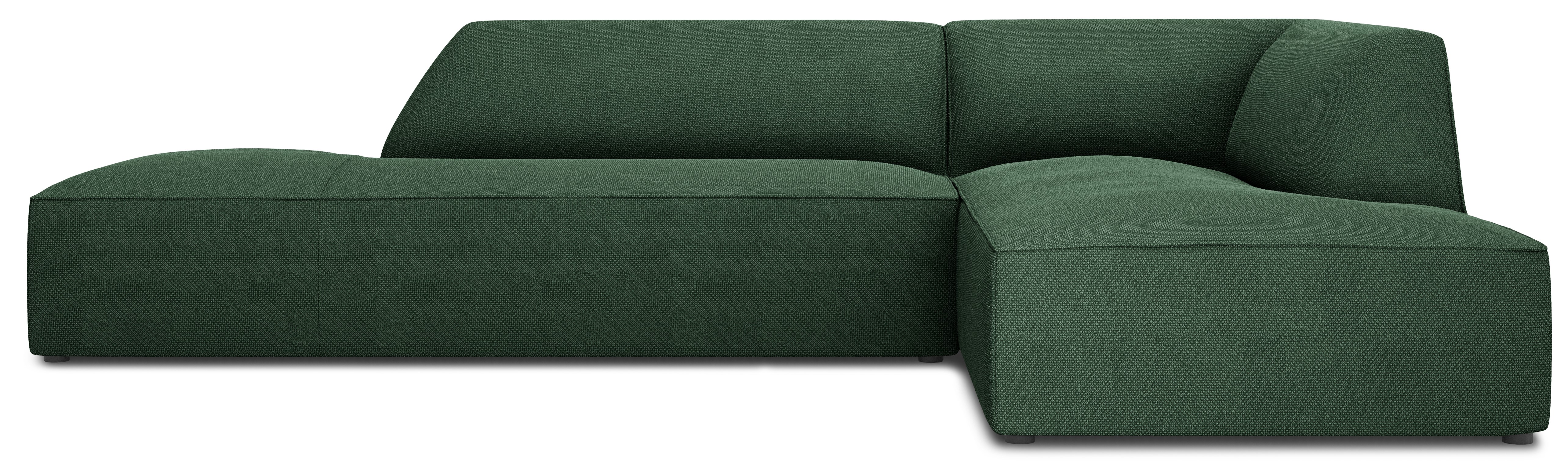 Narożnik modułowy 4-os. tapicerowany zielony tkanina strukturalna prawy 273x180 cm – obraz-1