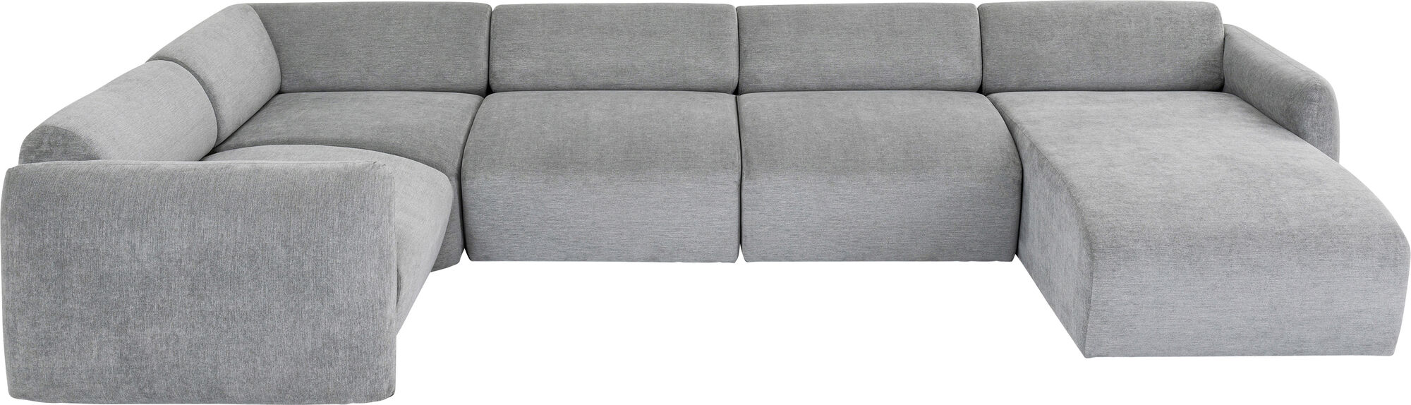  Szürke Lucca Landscape Jobbos Kanapé 328Cm – kép-1.