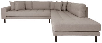 Narożnik prawy poliester szary kamienny - nogi drewno bukowe czarne 257x220 cm – grafika-1.