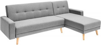 Narożnik rozkładany Scandinavia II 250x83 cm szary – obraz-1