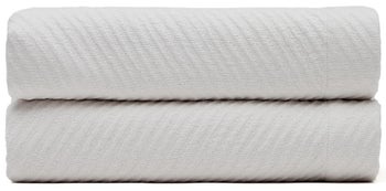 Narzuta bawełniana biała 180x260 cm – obraz-1