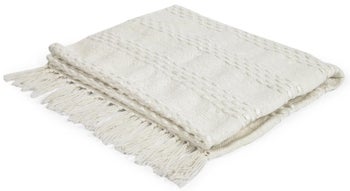 Narzuta biała 150x125 cm – obraz-1