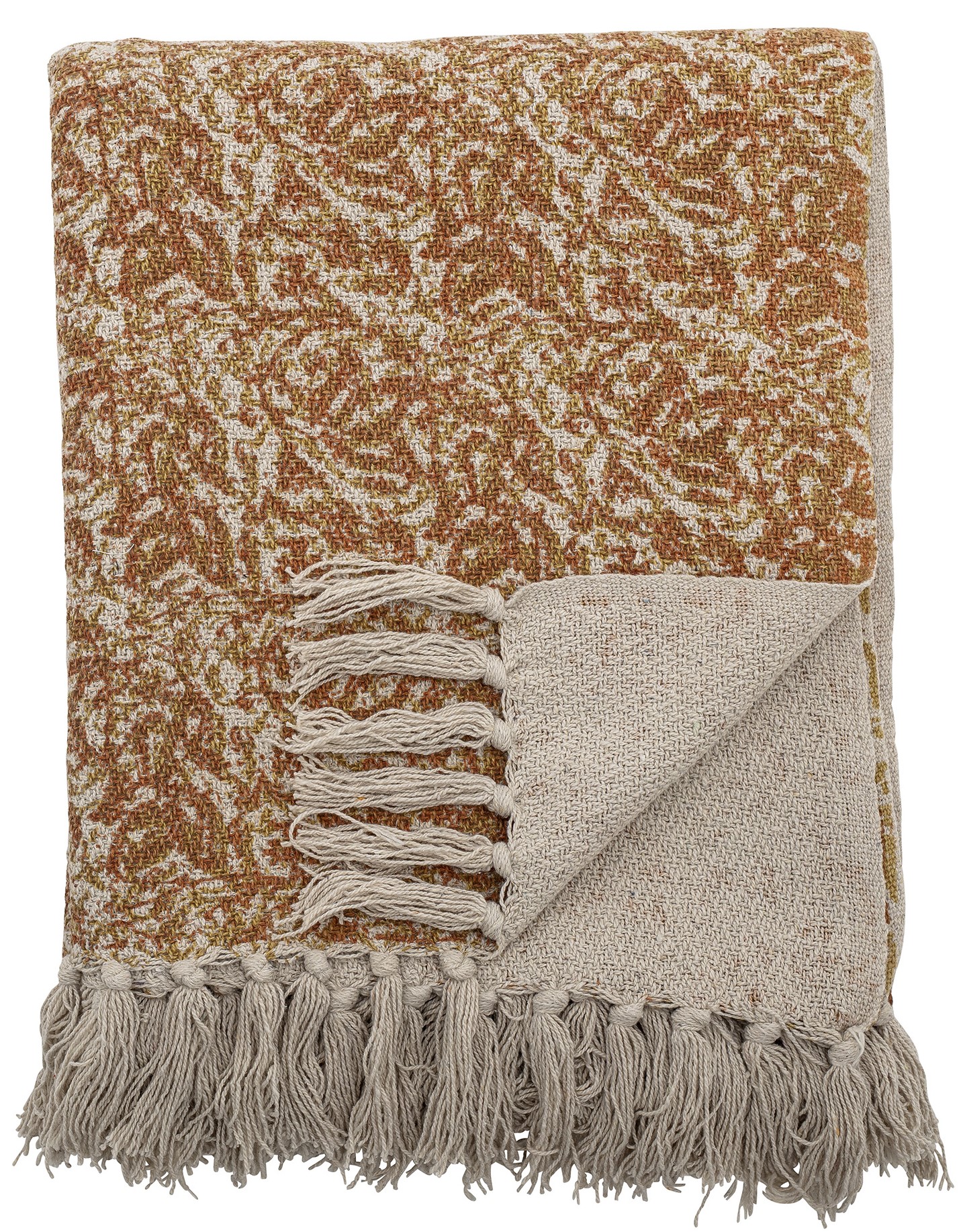 Narzuta Cianna 160x130 cm brązowa – obraz-1