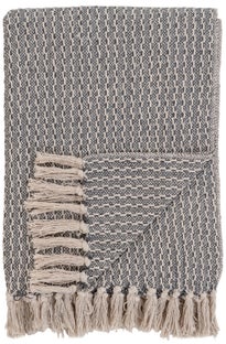 Narzuta bawełna szara 160x130 cm – grafika-1.