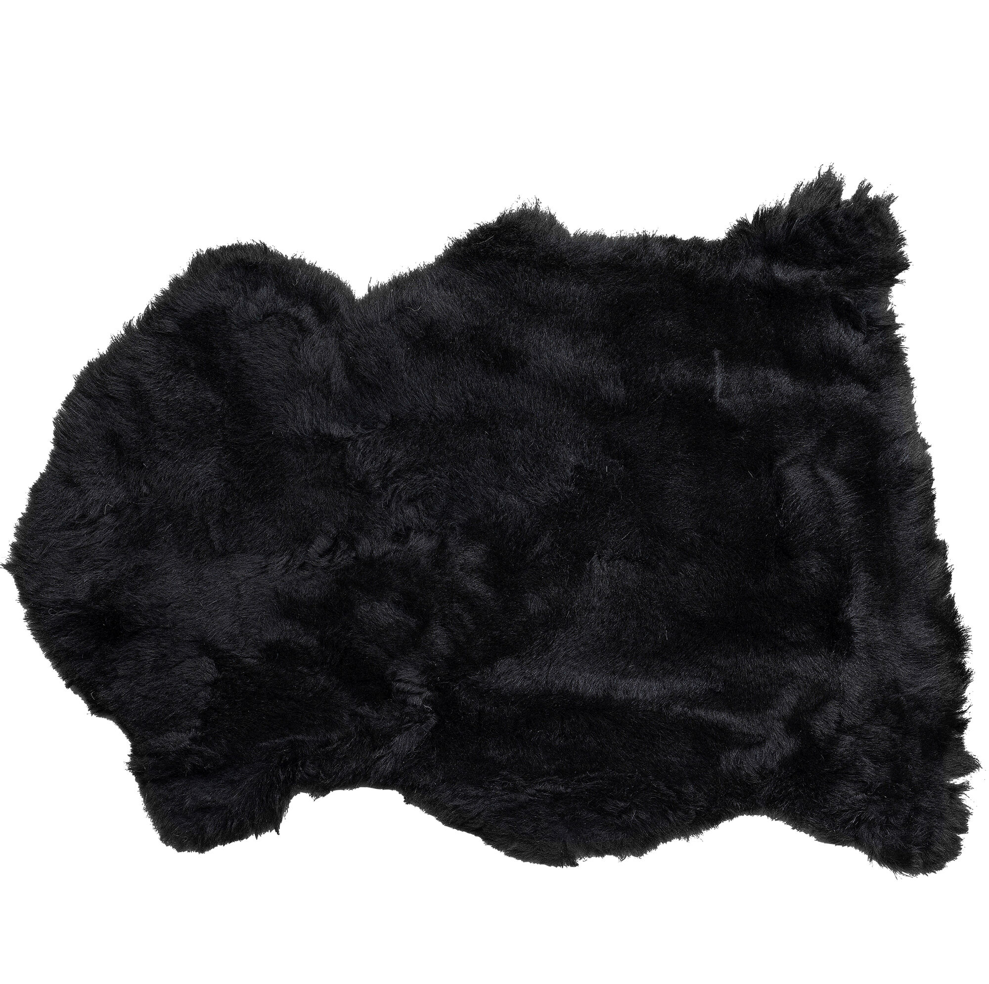 Colcha de piel de oveja negra 60x85 cm – Imagen-1.