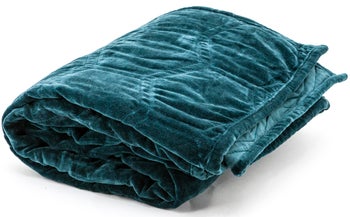 Narzuta Honey 170x130 cm niebieska – obraz-1