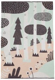 Narzuta Magic Forest 100x150 cm pastel – obraz-1