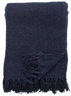 Narzuta Vosaney 160x130 cm niebieska – obraz-1