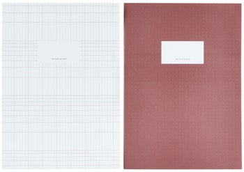 Notes czerwony (2-set) 21x30 cm – obraz-1