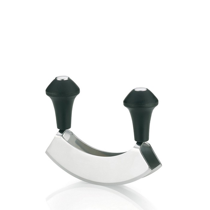 Nóż kołyska do ziół metal czarny Ganda – grafika-1.