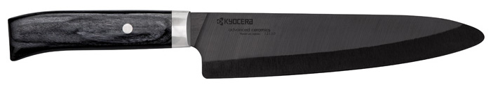 Nóż szefa kuchni ceramika grafitowy 18 cm  – obraz-1