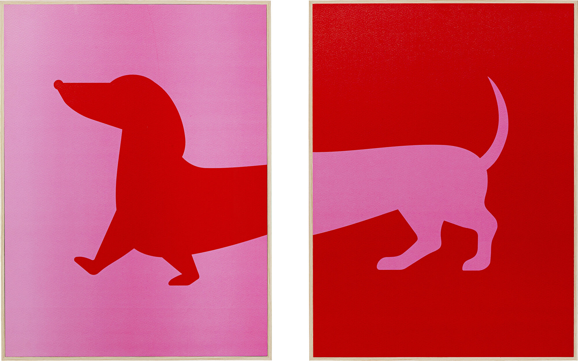 Quadro incorniciato Cane Frankie (2/Set) – immagine-1.