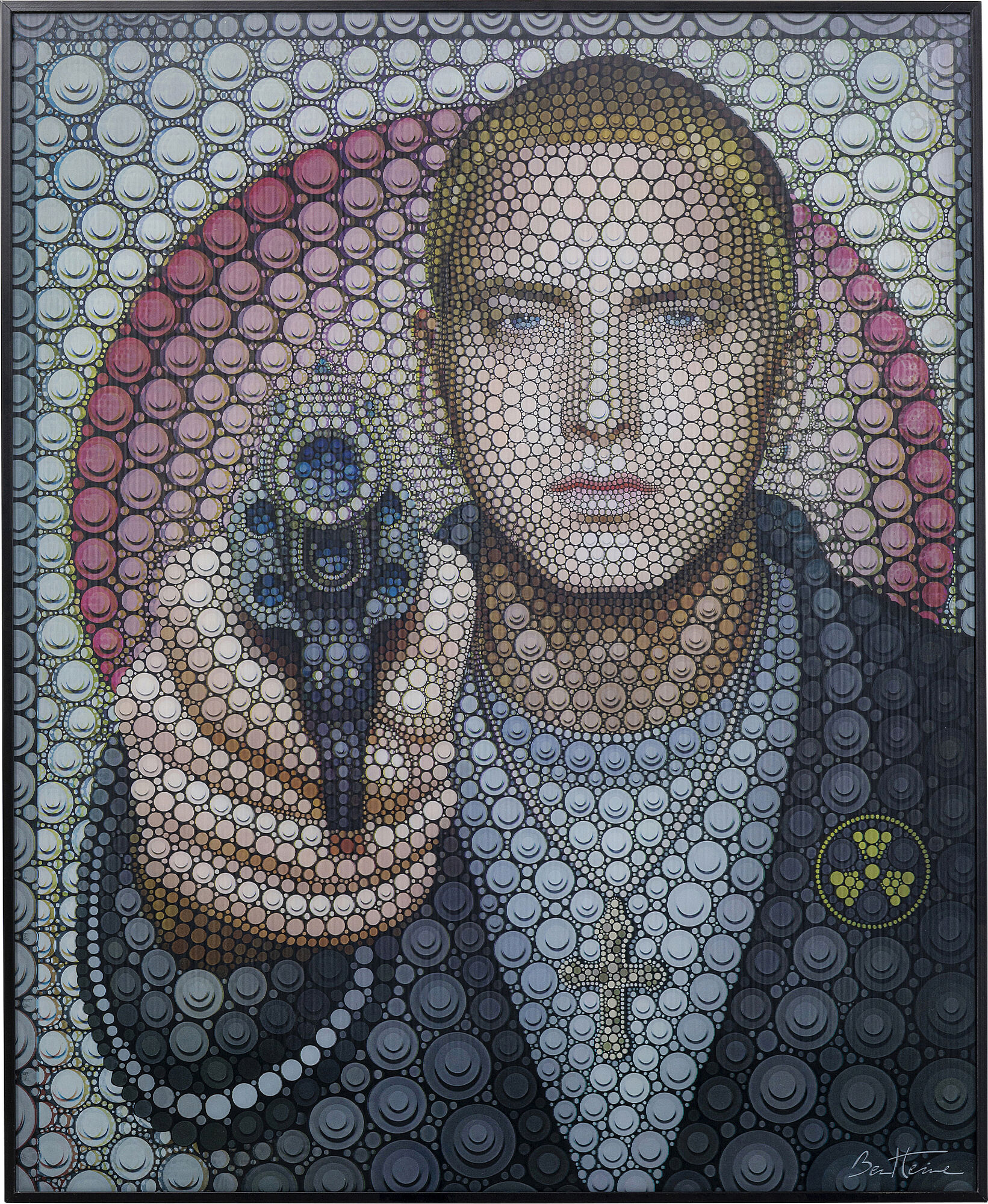 Obraz 3D gwiazda hip hopu kolorowy 57x70 cm – obraz-1