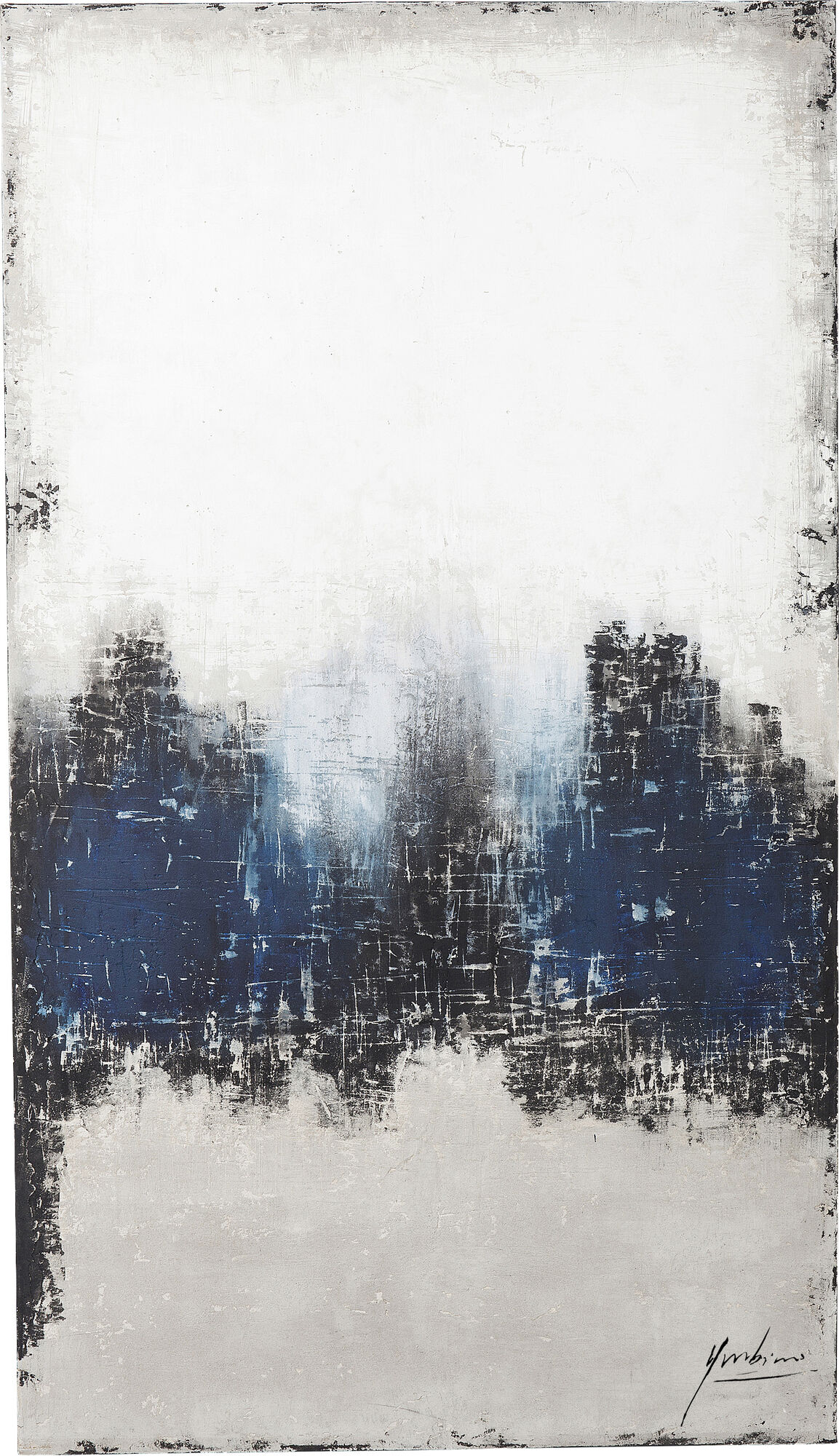 Abstract Into The Sea akryylimaalaus, taulu 120x210cm – kuva-1.