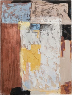 Obraz abstrakcja do salonu kolorowy ręcznie malowany 90x120 cm – obraz-1