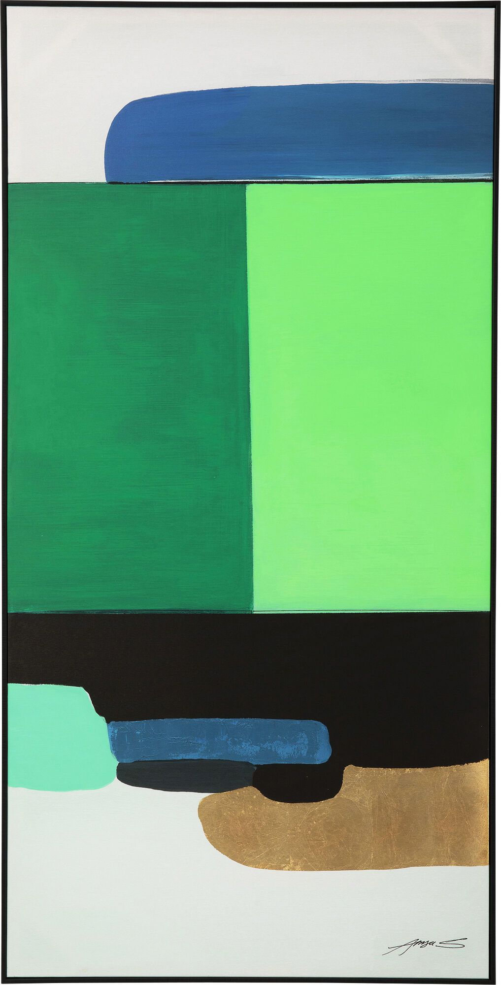 Abstract Shapes Green, galleri – billede-1.